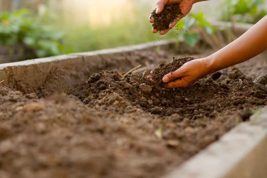 how to sterilize a large amount of soil